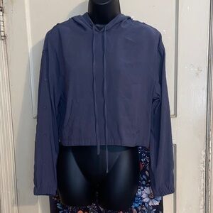 GRAY CROPPED HOODIE Blues and Greys Dress Casual EUC